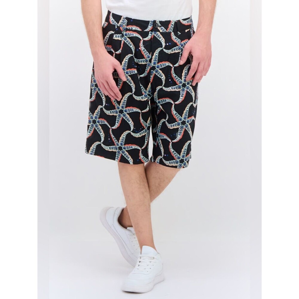 Scotch & Soda Loose Fit Linen Blend Starfish Shorts Mens 33 NWT Nautical